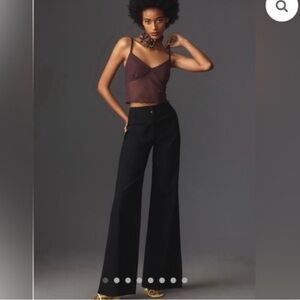 Anthropologie Maeve The Junior Jean Black Sz 30 Flare